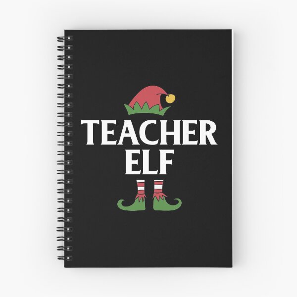 Item preview, Teacher Elf Educator Christmas Holiday graphic designed and sold by woodsgoodsco.