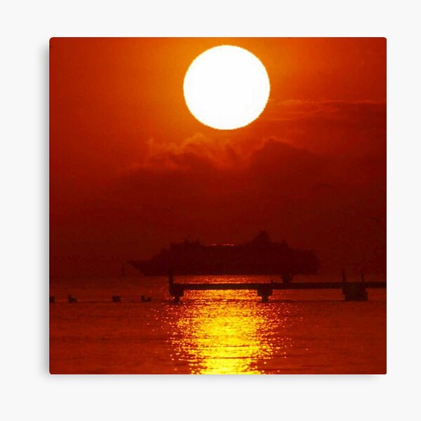 Reflections on a golden pond Canvas Print