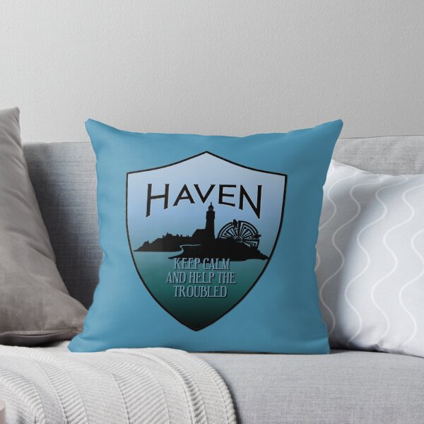 Item preview, Haven Keep Calm Blue Badge Logo designed and sold by HavenDesign.