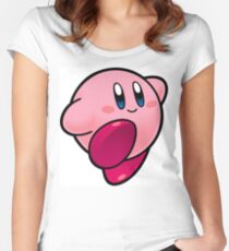 Camiseta entallada de cuello ancho Kirby!