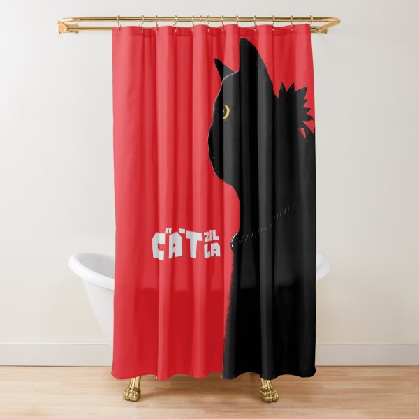 Catzilla Shower Curtain