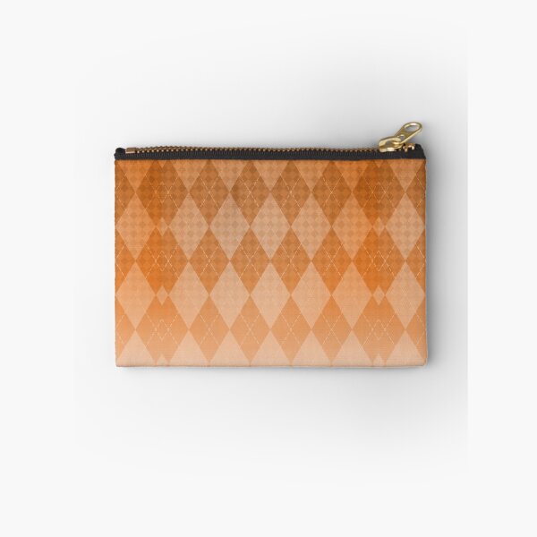 Item preview, Checkered Pleated Gradient- Orange designed and sold by Tuesday87.