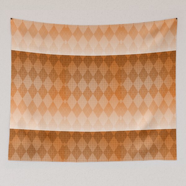 Item preview, Checkered Pleated Gradient- Orange designed and sold by Tuesday87.