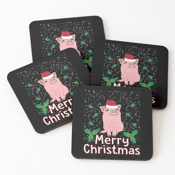 Item preview, Cute Merry Christmas Love Pigs For Piggy Fans Farmer designed and sold by Creekman Designs.