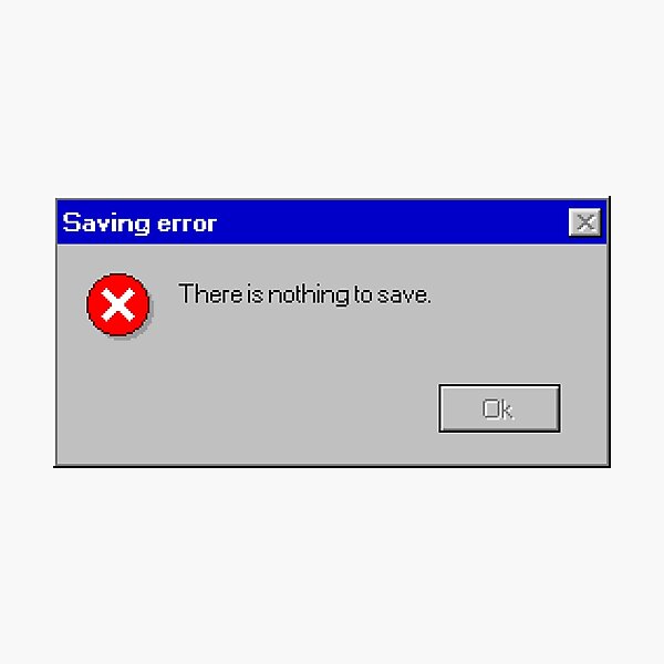 Saving error Photographic Print