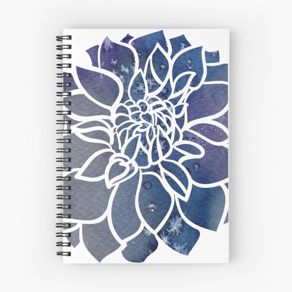 Item preview, Dalia azul acuarela designed and sold by Longeareddesign.