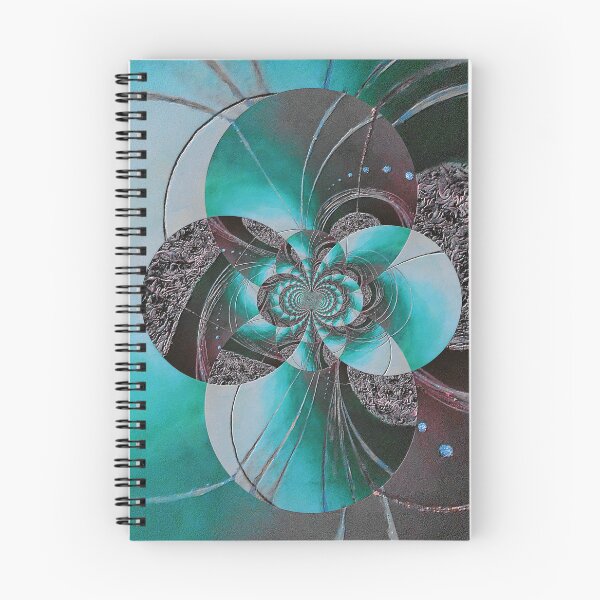 Item preview, Black And Teal Circular Patterns designed and sold by Faye Anastasopoulou.