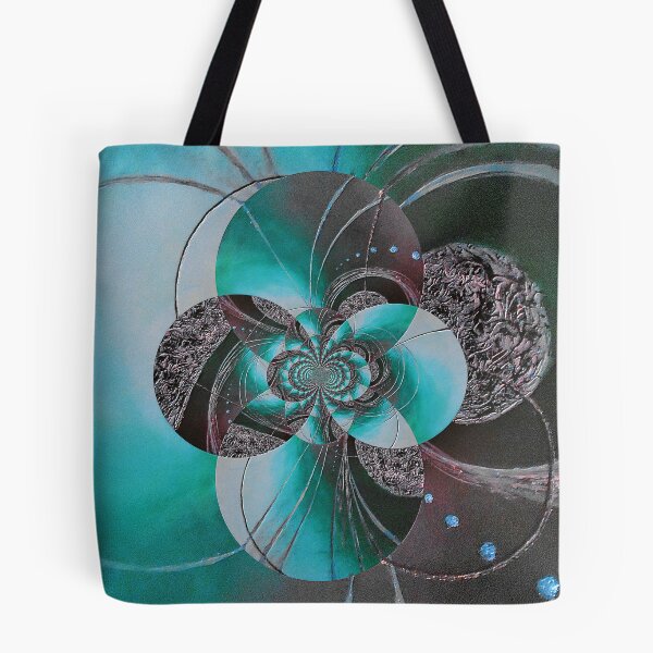 Item preview, Black And Teal Circular Patterns designed and sold by Faye Anastasopoulou.