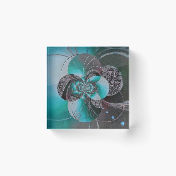 Item preview, Black And Teal Circular Patterns designed and sold by Faye Anastasopoulou.