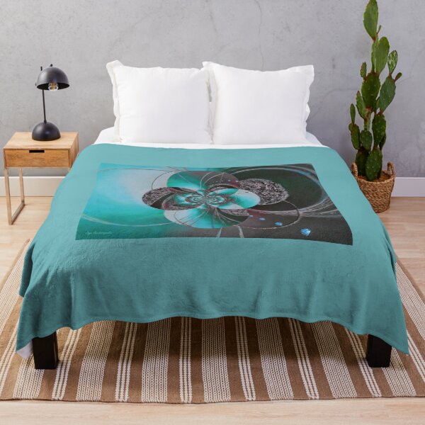 Item preview, Black And Teal Circular Patterns designed and sold by Faye Anastasopoulou.