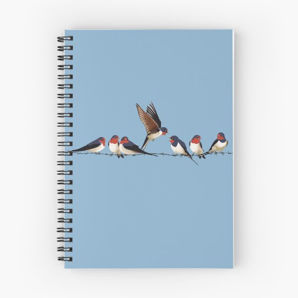 Item preview, Swallows on barbed wire designed and sold by EmmeBi-graphic.