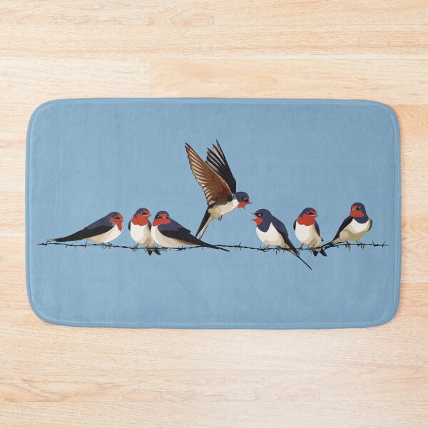 Item preview, Swallows on barbed wire designed and sold by EmmeBi-graphic.