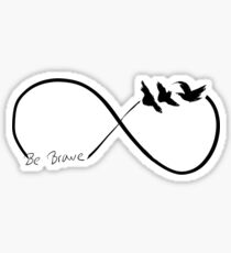 Divergent - 'Be Brave' Infinity Sticker