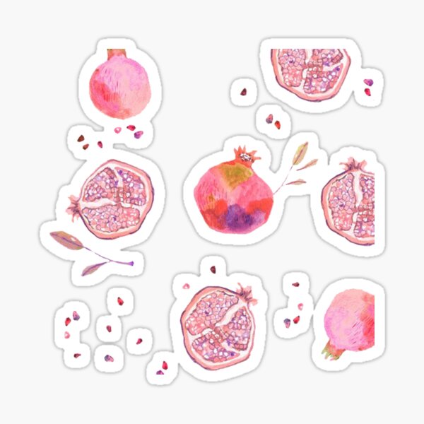 Pomegranates II Sticker