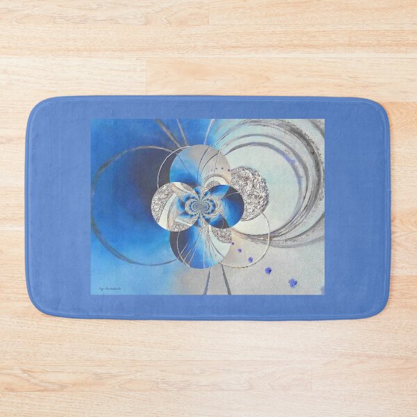 Item preview, Blue And White Circular Patterns designed and sold by Faye Anastasopoulou.