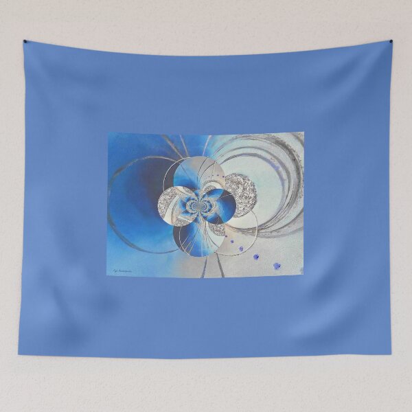 Item preview, Blue And White Circular Patterns designed and sold by Faye Anastasopoulou.