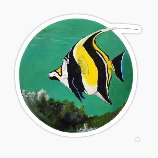 Item preview, Moorish Idol Fish designed and sold by 33Sbart16.