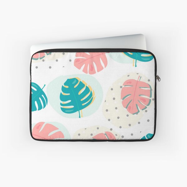 Item preview, Gorgeous Pink, Teal and Aqua Monstera Leaves designed and sold by pugmom4.