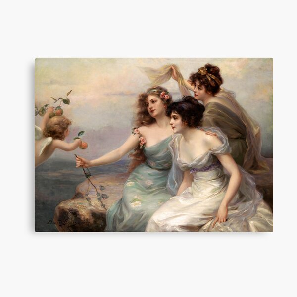 The Three Graces by Edouard Bisson Canvas Print
