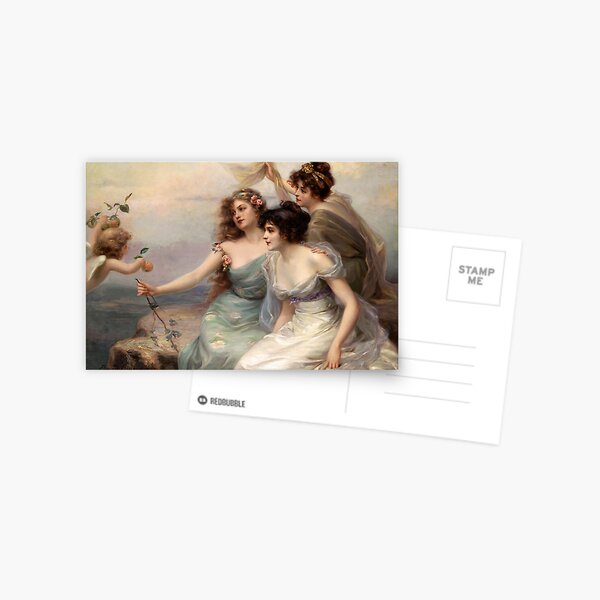 The Three Graces by Edouard Bisson Postcard