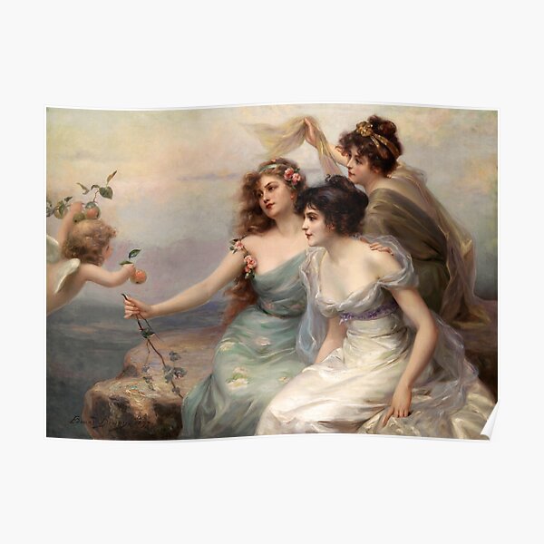 The Three Graces by Edouard Bisson Poster