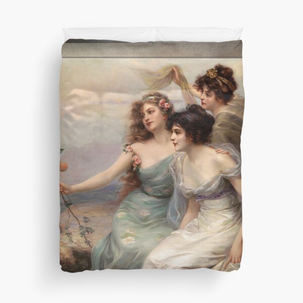 The Three Graces by Edouard Bisson Duvet Cover