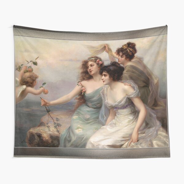 The Three Graces by Edouard Bisson Tapestry