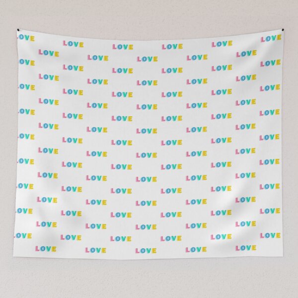 Item preview, Love Color Block Typography designed and sold by CR-Studio.