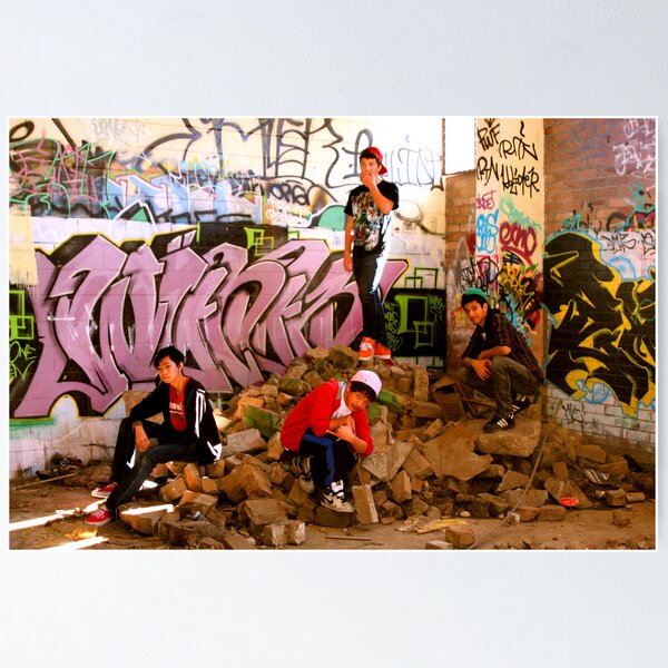 Item preview, Graffiti Crew Among Rubble designed and sold by Raoul Isidro.