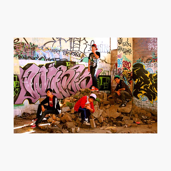 Item preview, Graffiti Crew Among Rubble designed and sold by Raoul Isidro.