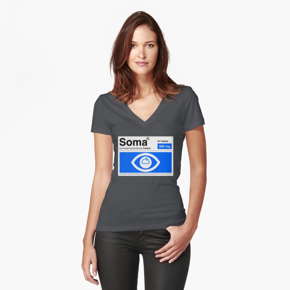 Item preview, Fitted V-Neck T-Shirt designed and sold by lethalfizzle.