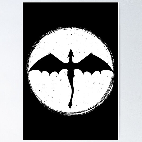 Item preview, Majestic Dragon and the Full Moon designed and sold by mrhighsky.