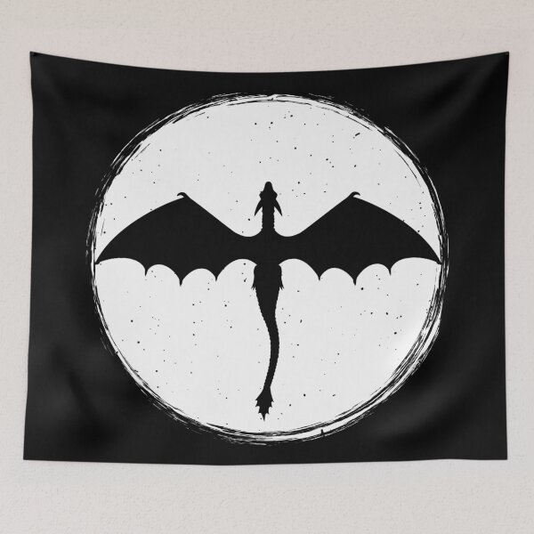 Item preview, Majestic Dragon and the Full Moon designed and sold by mrhighsky.