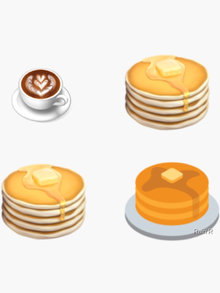 "pancake emoji" Sticker for Sale by LORRAUN Redbubble
