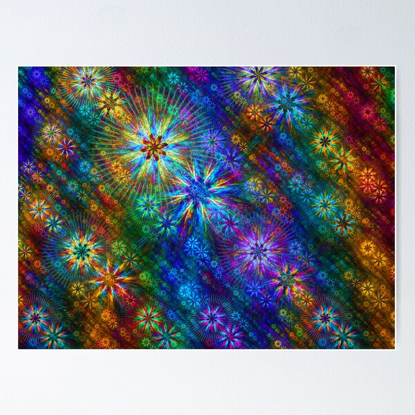 Item preview, Rainbow Flower Cloth designed and sold by wolfepaw.