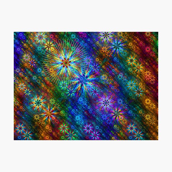Aperçu de l'œuvre Rainbow Flower Cloth créée et vendue par wolfepaw.