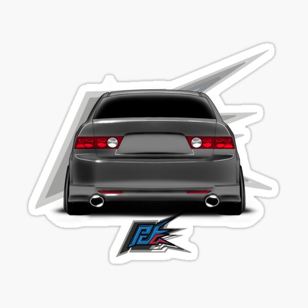 tsx cl9 rear gray Sticker
