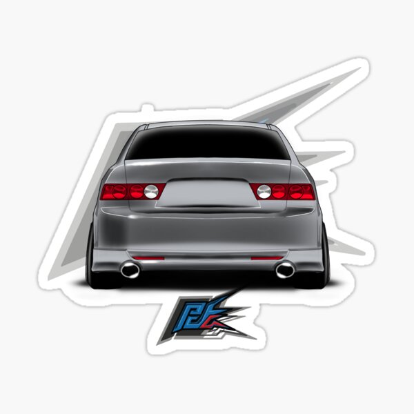 tsx cl9 rear silver Sticker