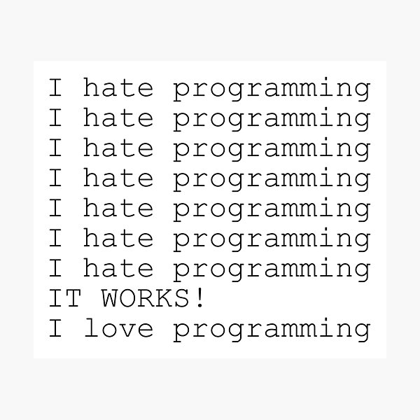 Item preview, I love programming designed and sold by GoodQuality.