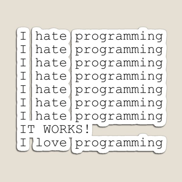 Item preview, I love programming designed and sold by GoodQuality.