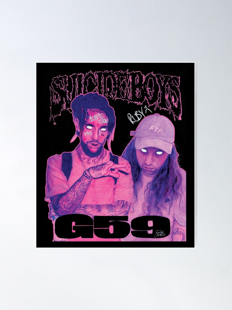 Alternate view of Suicideboys Signed Purple Haze Poster