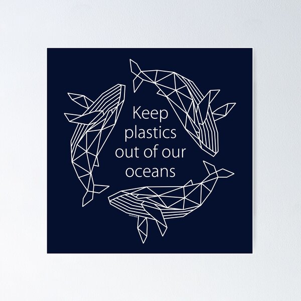 Item preview, Recycling Whales - keep plastic out of our oceans designed and sold by GeoCreate.