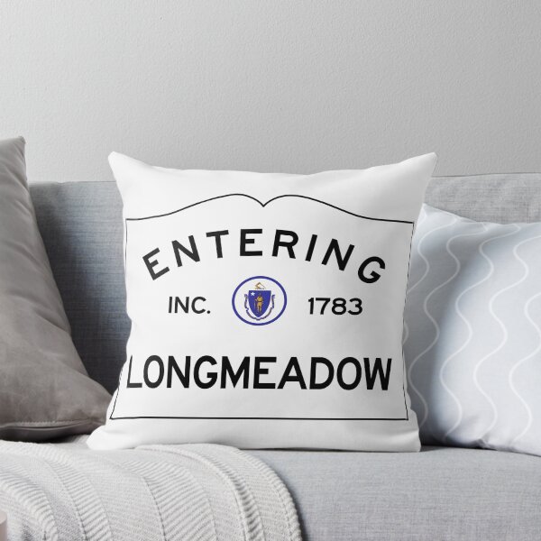 Item preview, Entering Longmeadow - Commonwealth of Massachusetts Road Sign Sticker Stickers designed and sold by NewNomads.