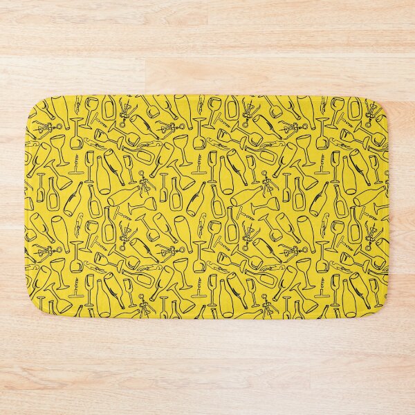 Item preview, Wine Time (yellow) designed and sold by NickiPost.