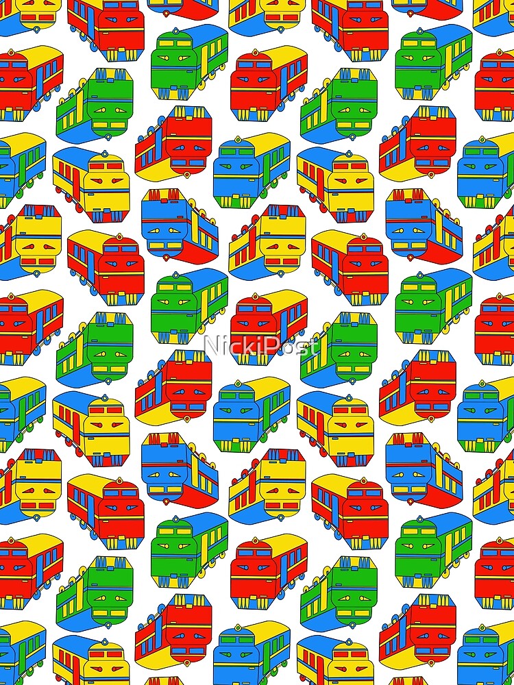 Thumbnail 3 of 3, Scarf, Train Ride designed and sold by NickiPost.