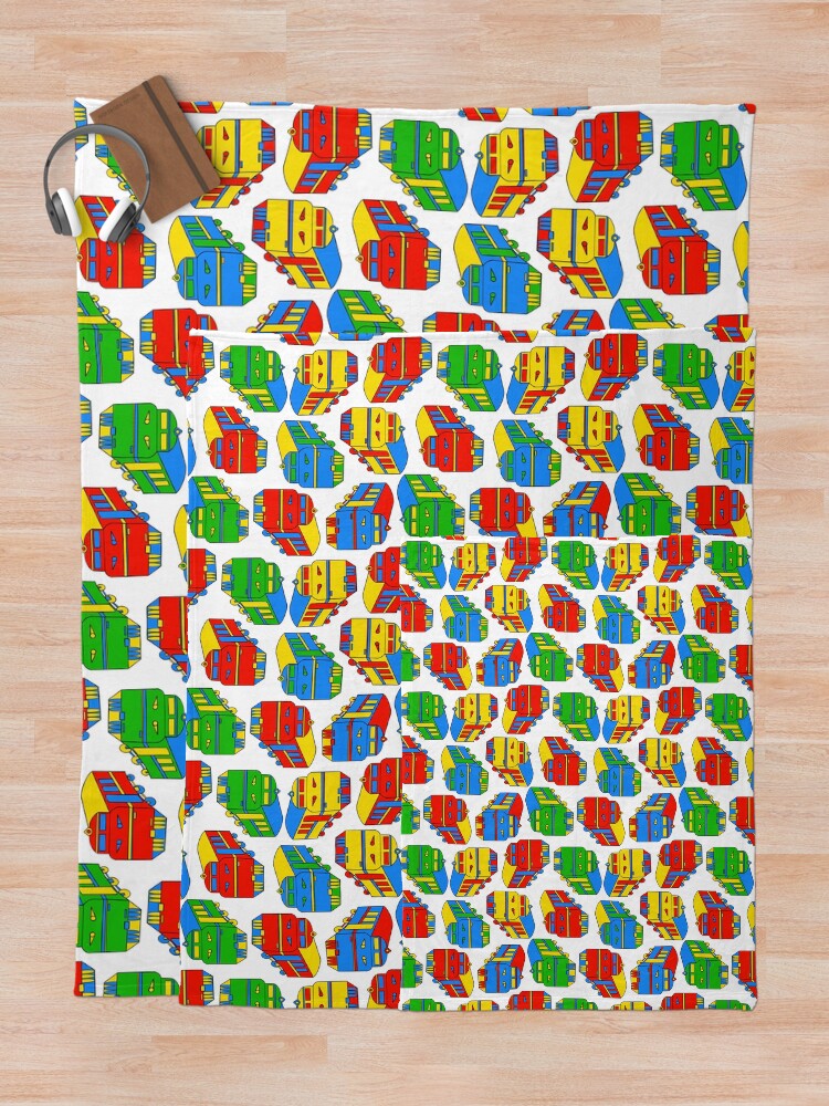 Thumbnail 5 of 6, Throw Blanket, Train Ride designed and sold by NickiPost.
