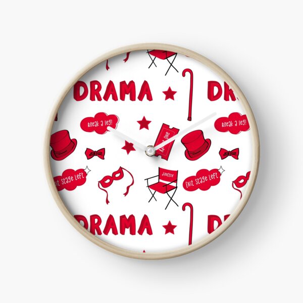Artikelvorschau, Red Drama School Subject Sticker Pack entworfen und verkauft von The-Goods.