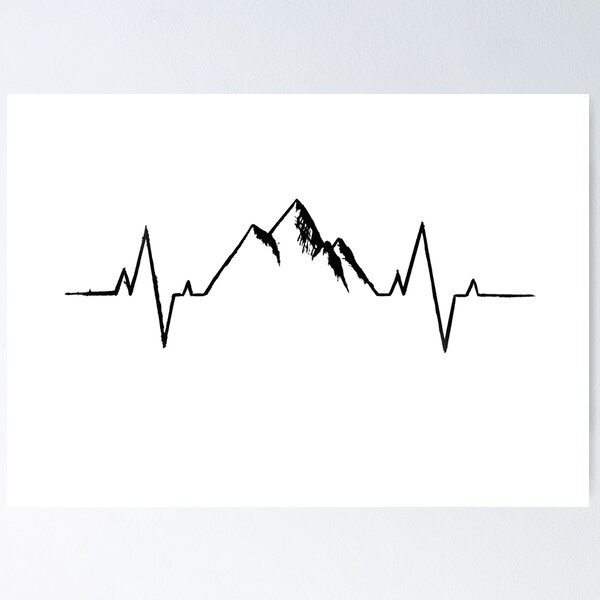 Item preview, My heart beats for mountains #1 designed and sold by Benjamin Kislich.