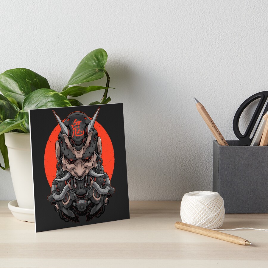ONI MECHA - BLACKOUT VER. Art Board Print