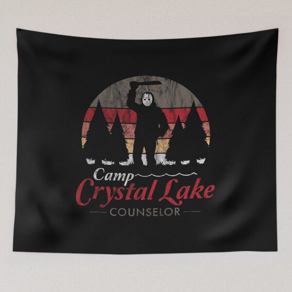 Item preview, Visit Crystal Lake - Vintage Distressed Slasher Horror - Camp Counselor  designed and sold by Nemons.